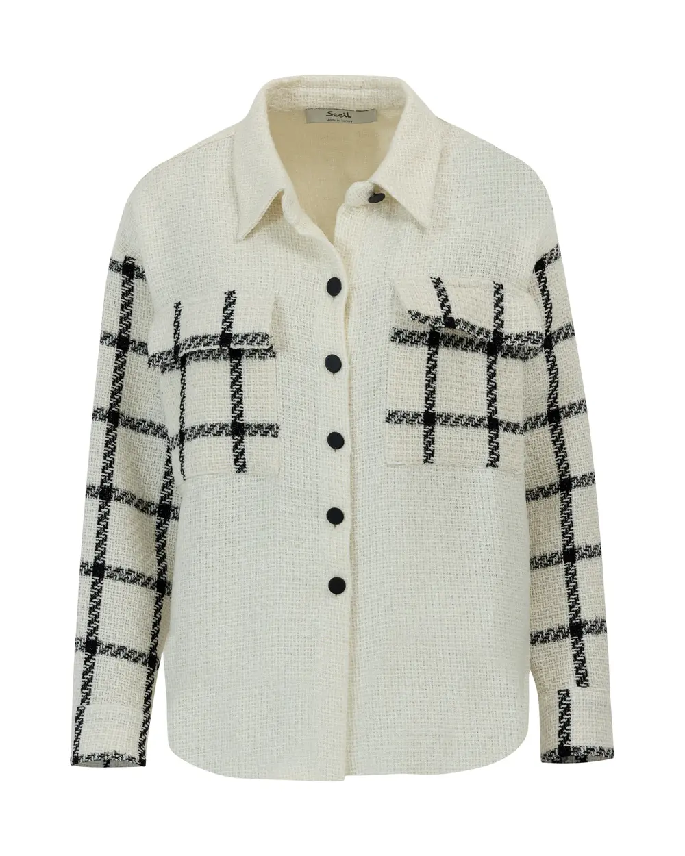 Ekose Desen Detaylı Tüvit Gömlek