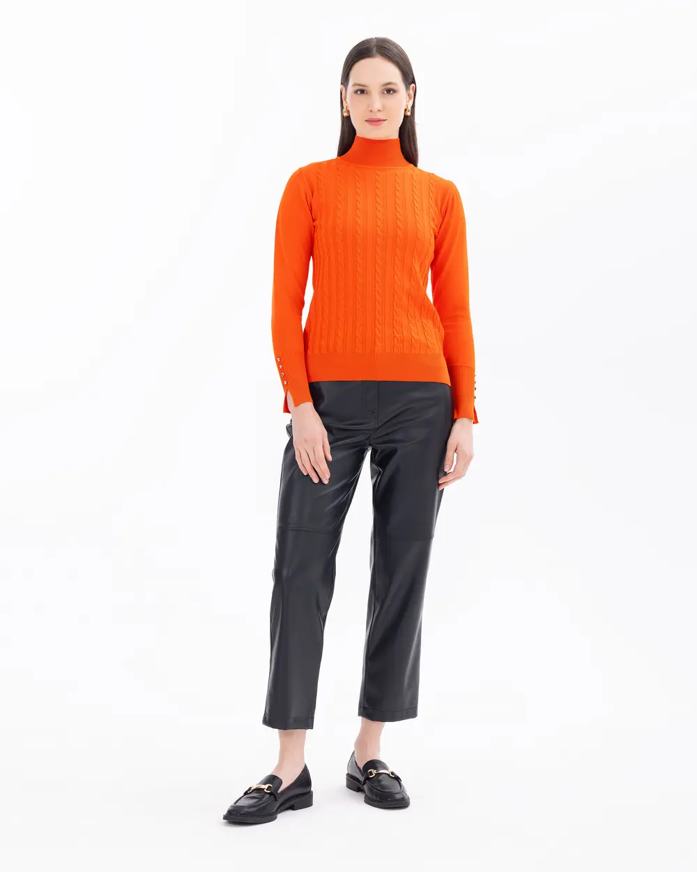 Herringbone Zero Collar Sweater