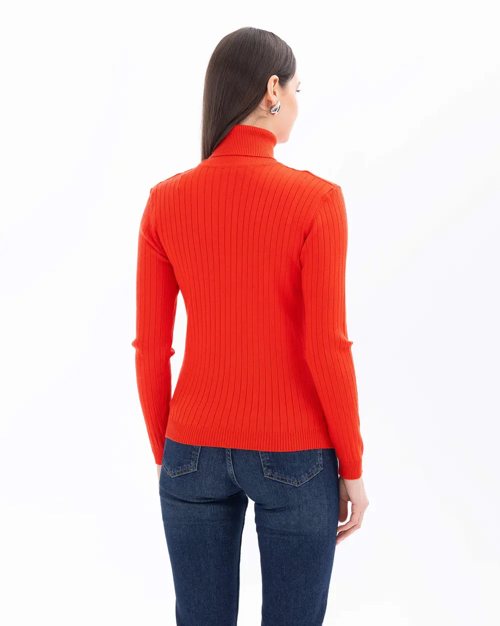 Full Turtleneck Waist Length Knitwear