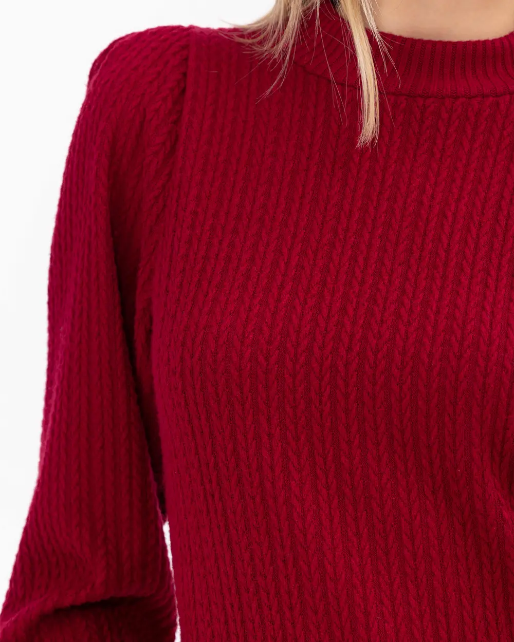 Triko Görünümlü Fırfırlı Dar Kesim Elbise