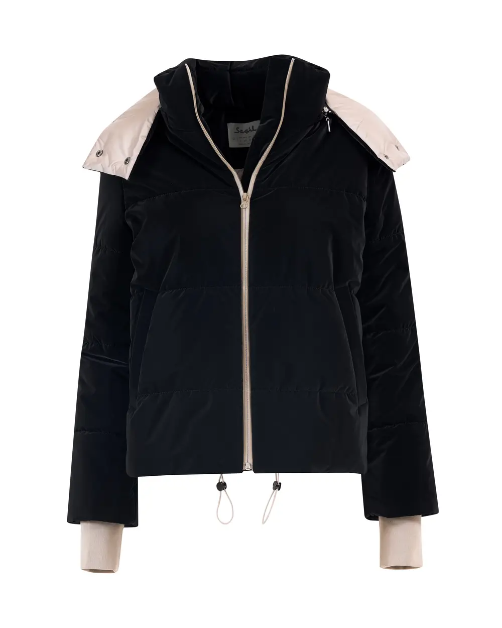 Hooded Zippered Puffer Coat