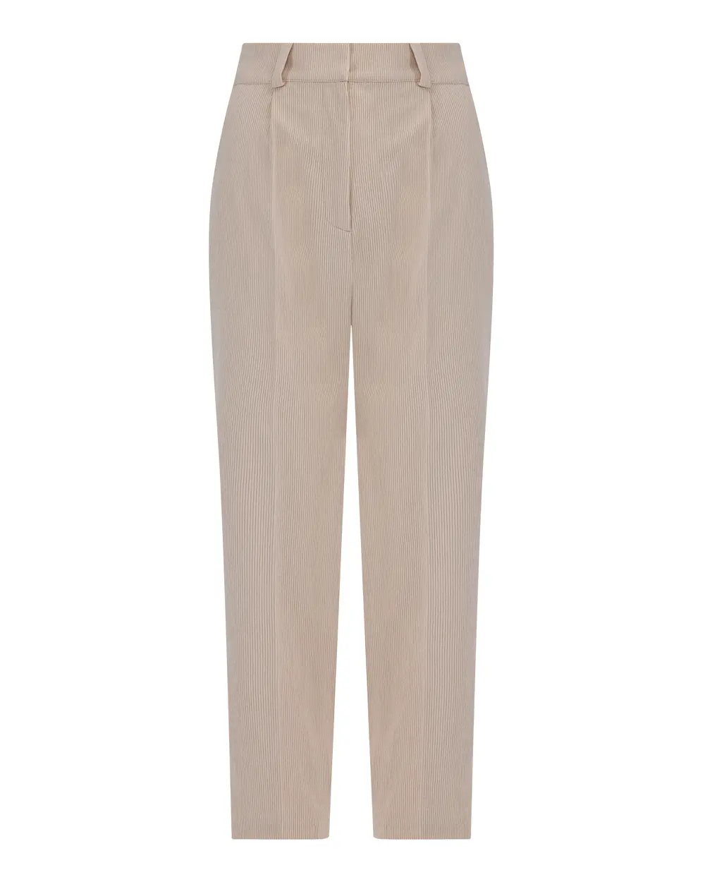 Carrot Cut Ankle Length Corduroy Trousers