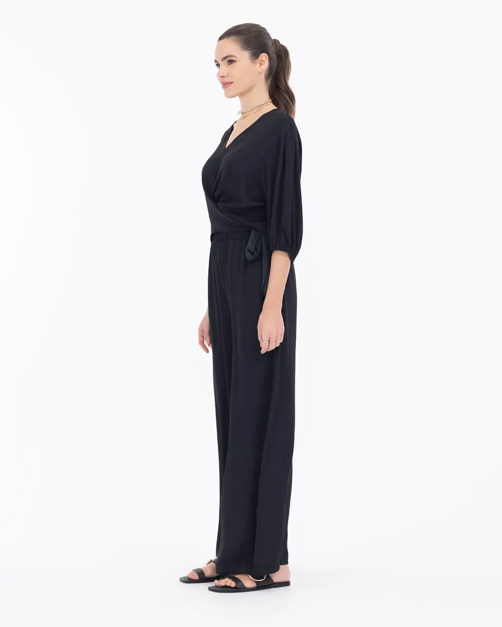 Quarter best sale sleeve jumpsuit