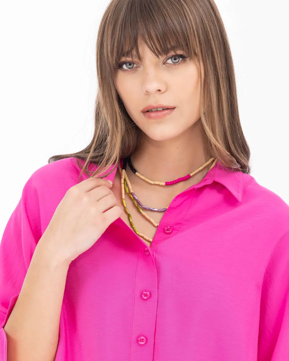 Truvakar Kol Aksesuarlı Gömlek