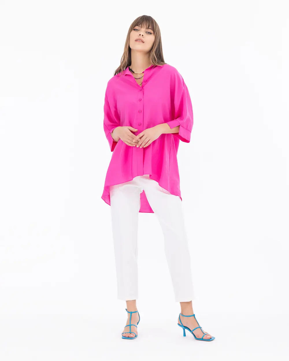 Truvakar Kol Aksesuarlı Gömlek