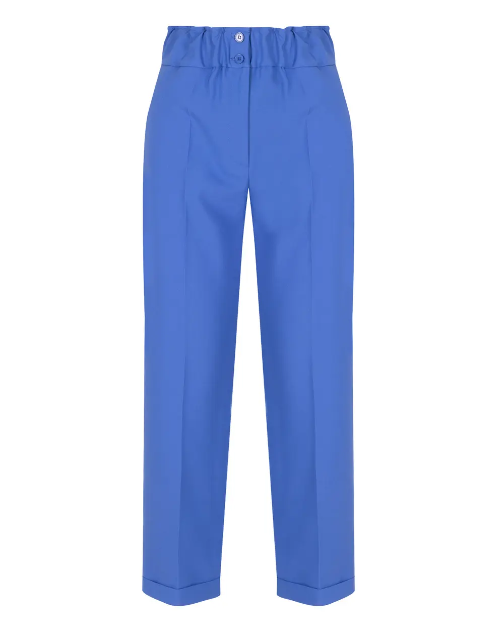 Carrot Cut Elastic Waist Trousers