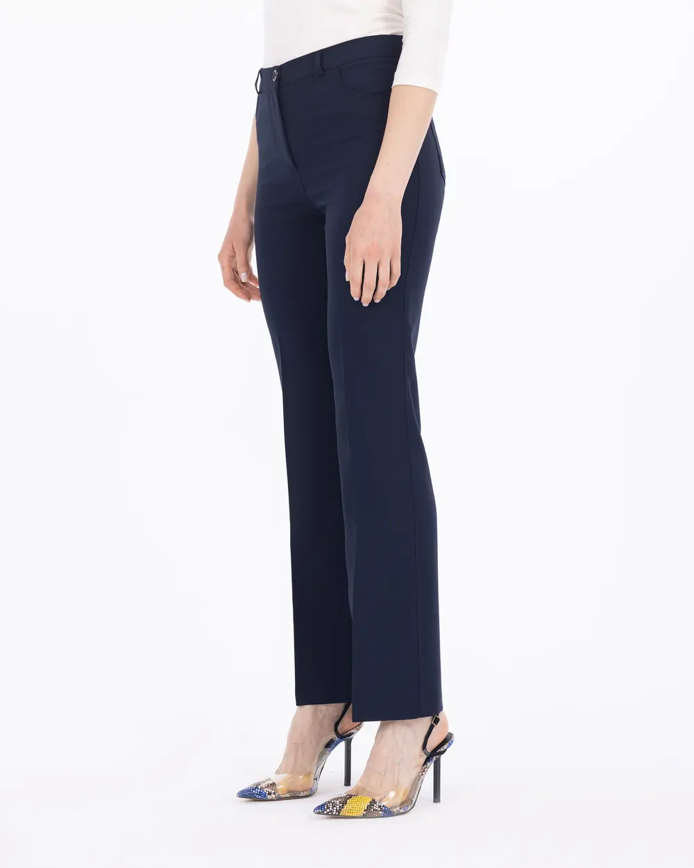 Wide Leg Full Length Classic Trousers