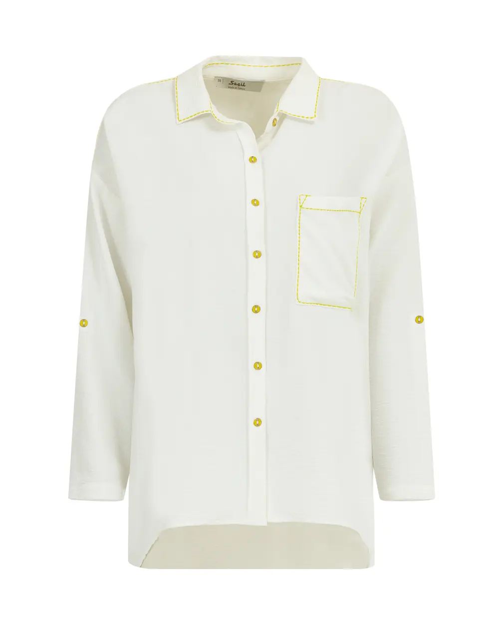 White Asymmetrical Shirt
