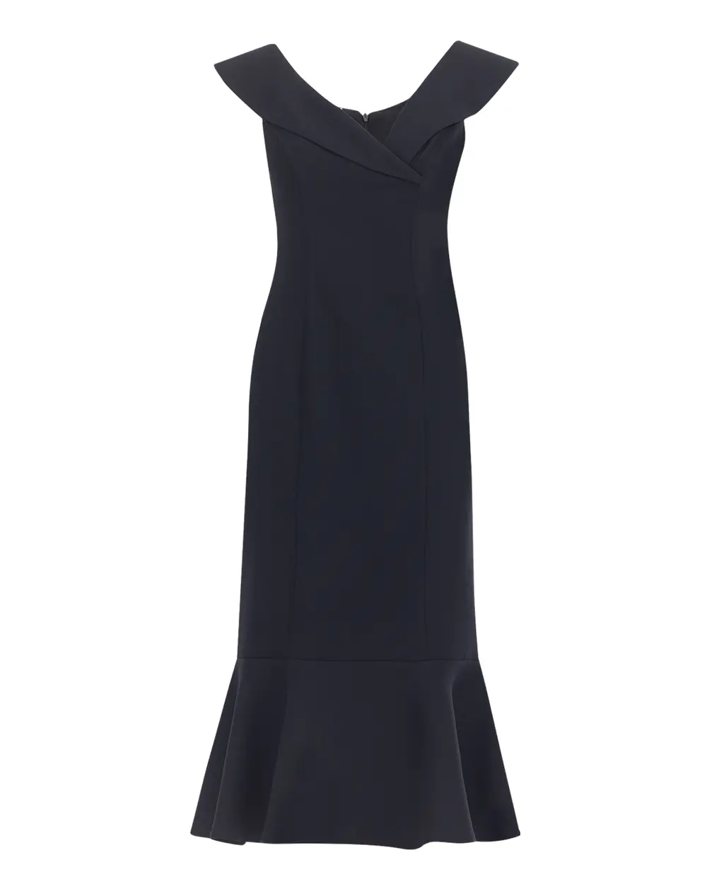 Asimetrik Yaka Kolsuz Elbise