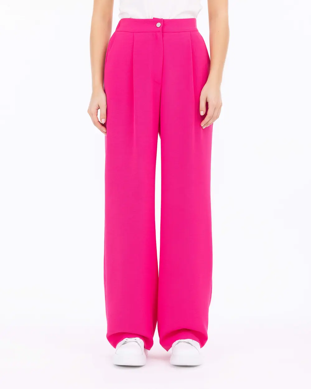 Pleated Full Length Trousers