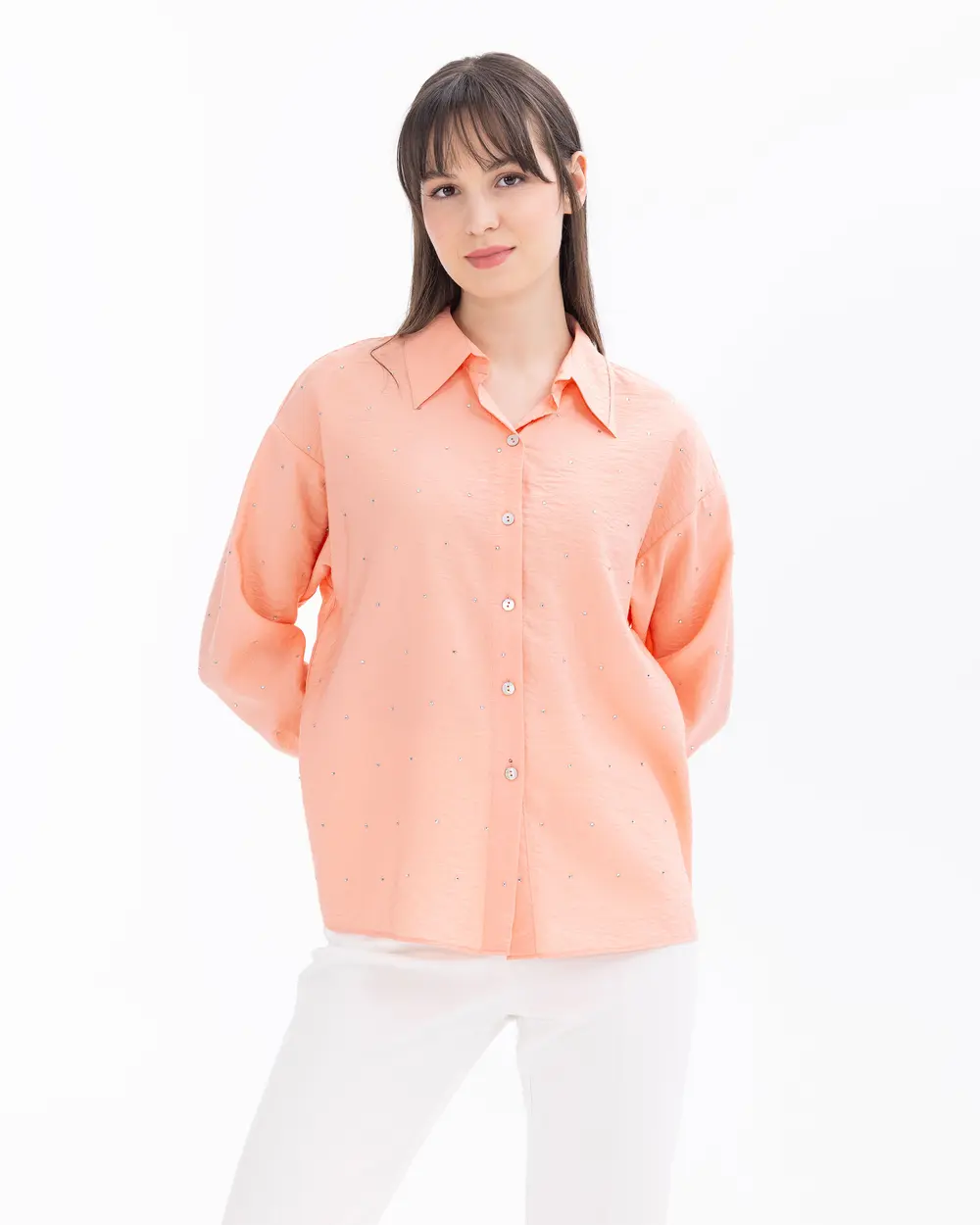 Low Sleeve Shirt with Stones