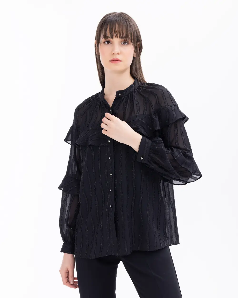 Judge Collar Button Detailed Shirt