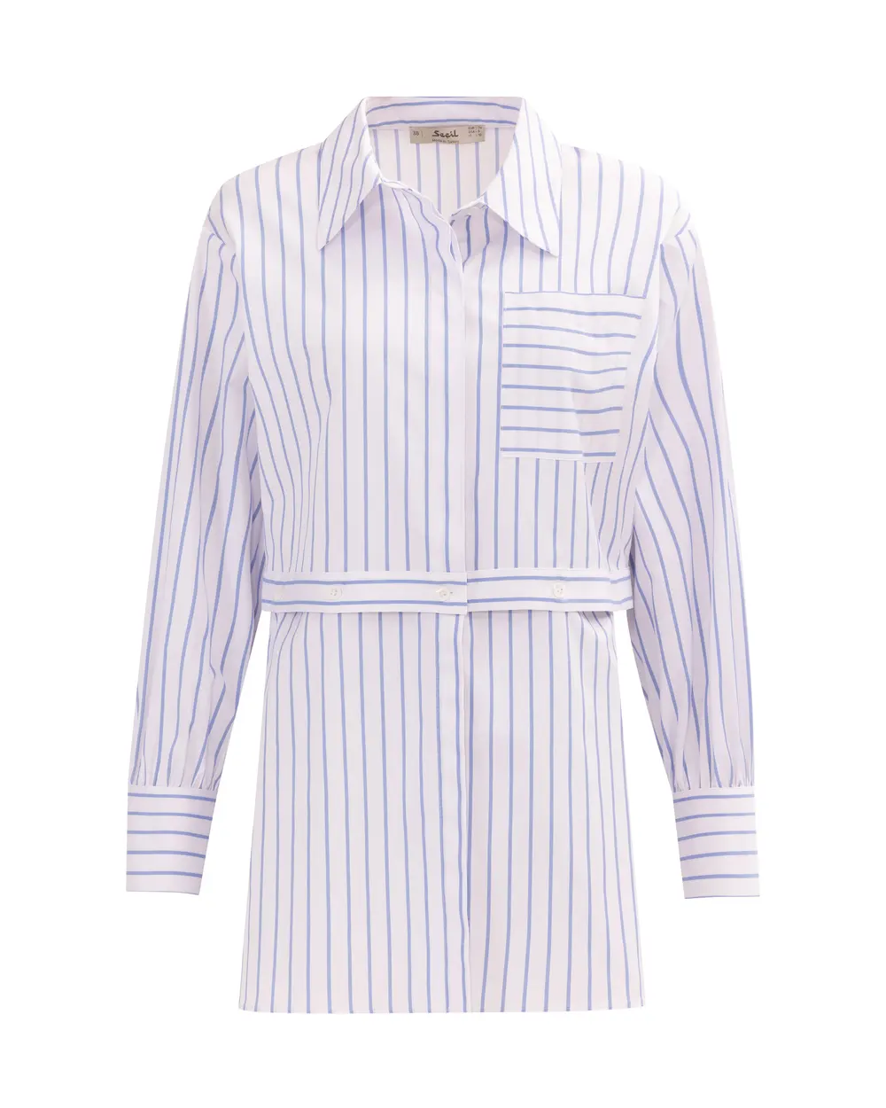 Striped Button Detailed Shirt