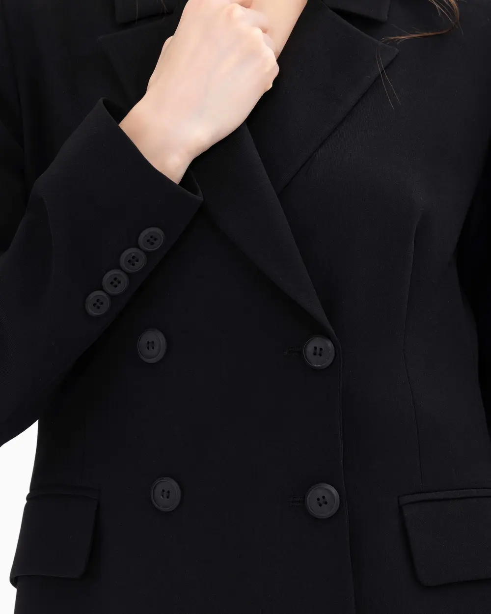 Düğme Detaylı Astarlı Blazer Ceket