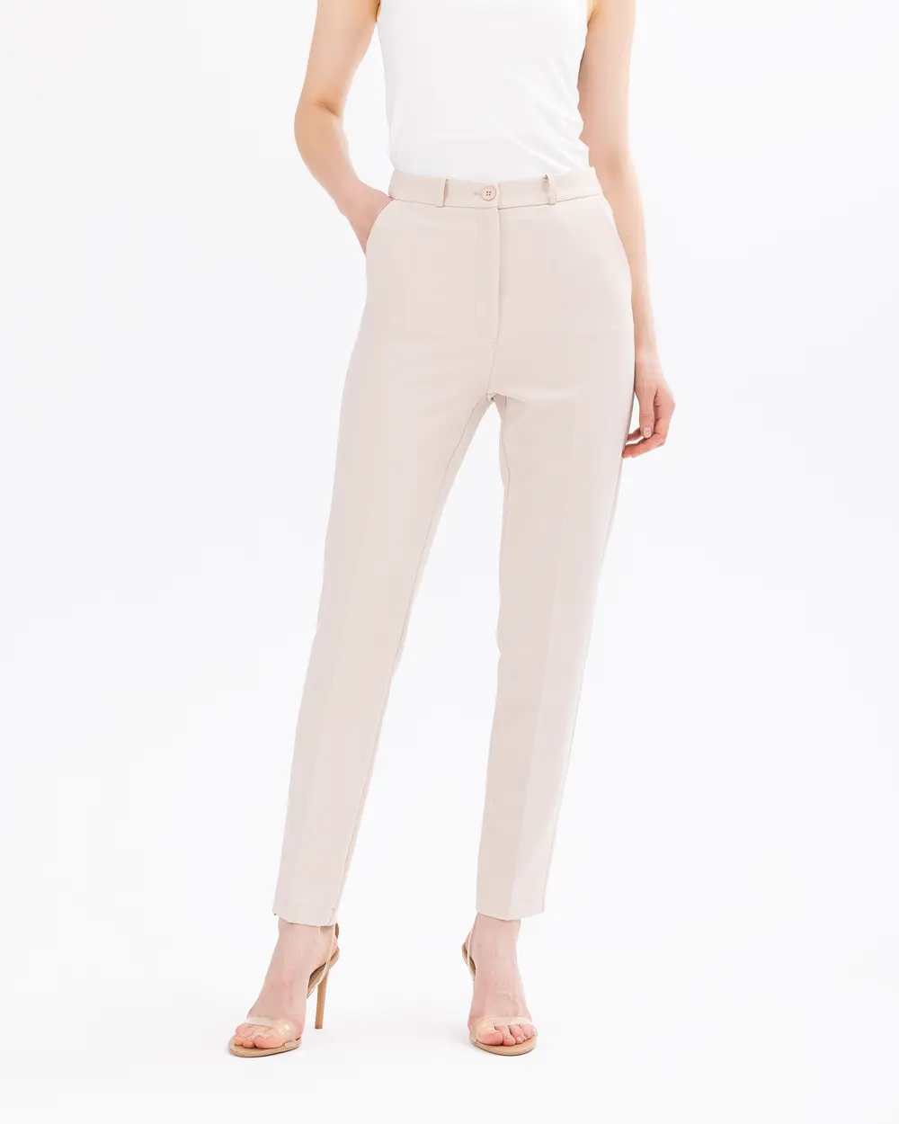 Buttoned Ankle Length Pants