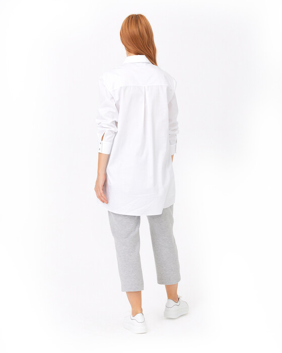 Gömlek Detaylı Sweatshırt