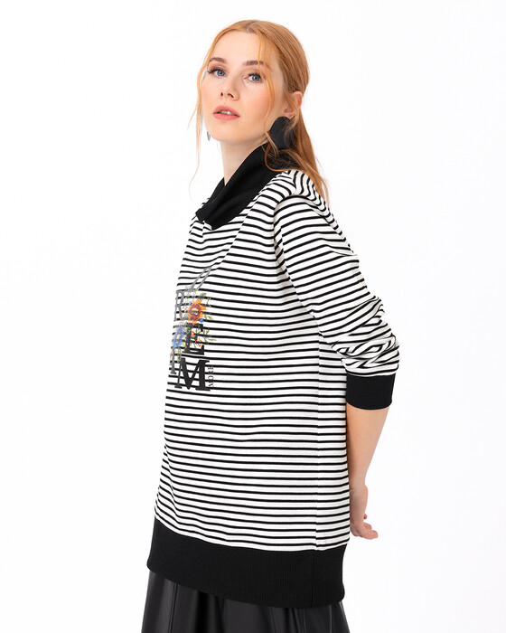 SCL STRIPED SWEATSHIRT