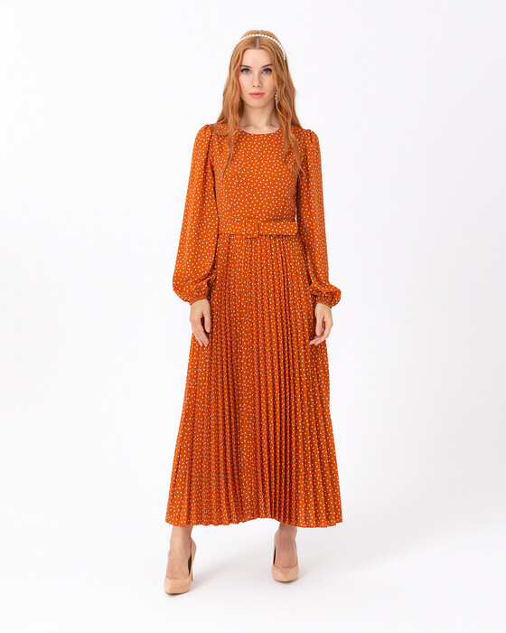 SCL POINT SKIRT PLEATED DRESS