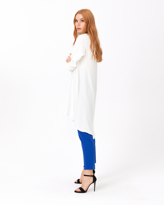 SCL SWAN NECK ASYMMETRIC CUT TUNIC