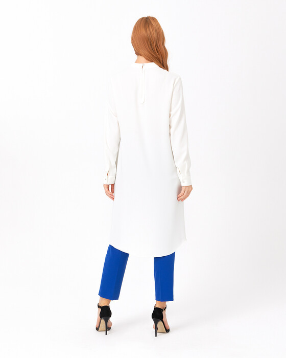 SCL SWAN NECK ASYMMETRIC CUT TUNIC