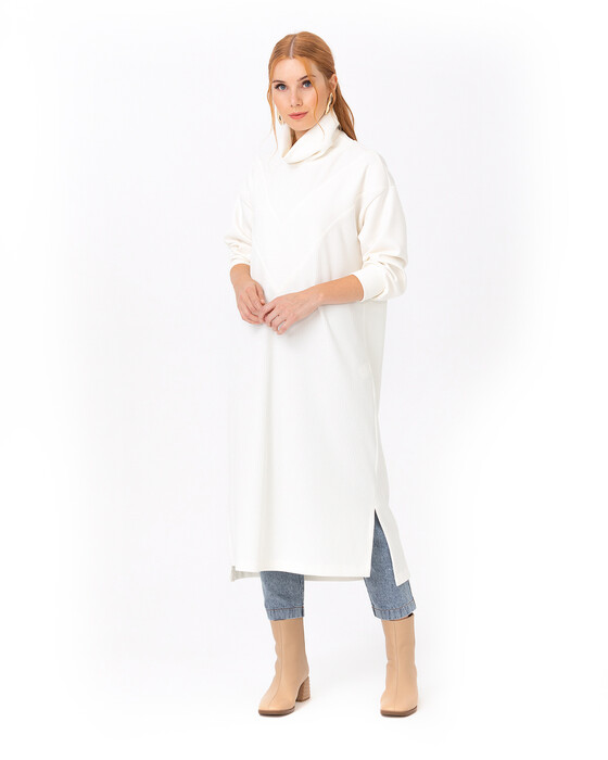 SCL SWAN NECK MIDI LONG TUNIC