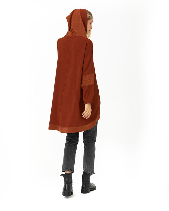 Kapüşonlu Geniş Kesim Tunik