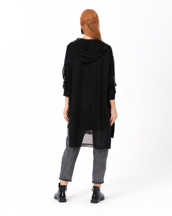 SCL MESH TUNIC WITH KANGAROOPOCKET