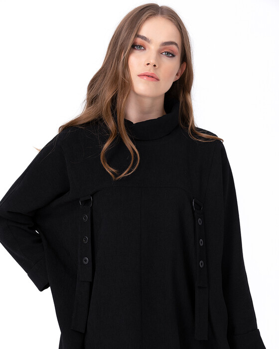 SCL BELT DETAILED VERTICAL COLLAR TUNIC
