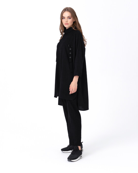 SCL BELT DETAILED VERTICAL COLLAR TUNIC