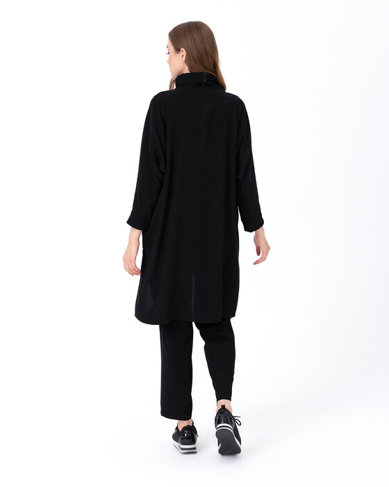 SCL BELT DETAILED VERTICAL COLLAR TUNIC