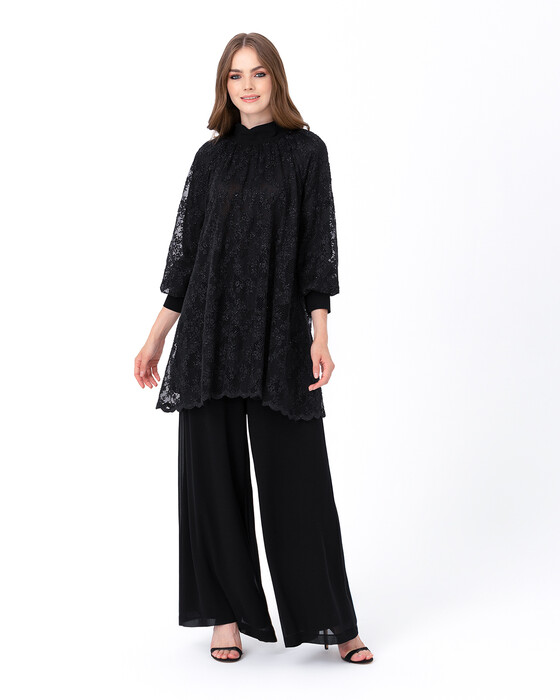 SCL LOT WIDE LACE TUNIC