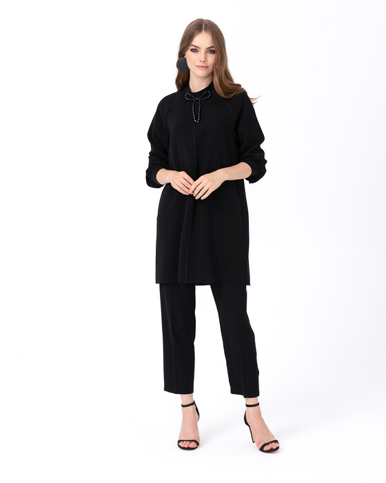 SCL TAPE DETAILED BEADED TUNIC