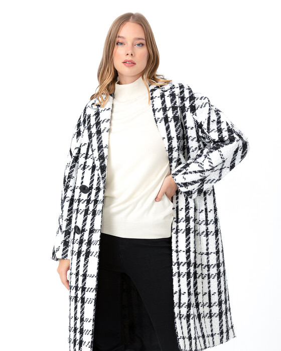 SCL SQUARE PATTERNED COAT