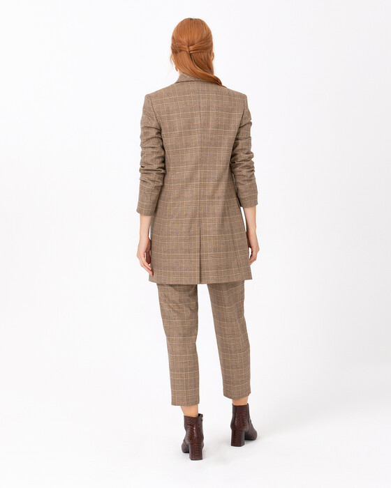 SCL SQUARE PATTERNED BLAZER JACKET