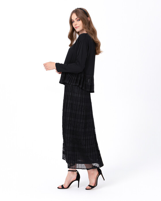 SCL PLEATED LACE SKIRT