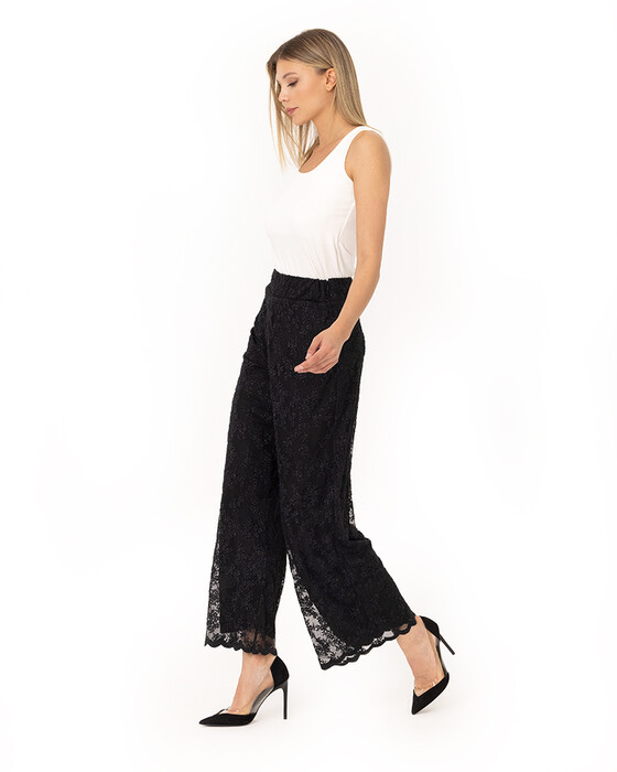 Insdoit Gothic Clothes Lace Black Flare Pants Women See Through Sexy Velvet  Trousers Streetwear Aesthetic High Waist Long Pants - Pants & Capris -  AliExpress