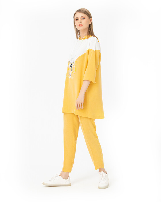 MESH DETAILED HOODED SWEATSHIRT