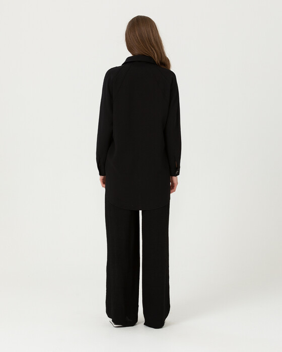 CONTRAST BUTTON TUNIC