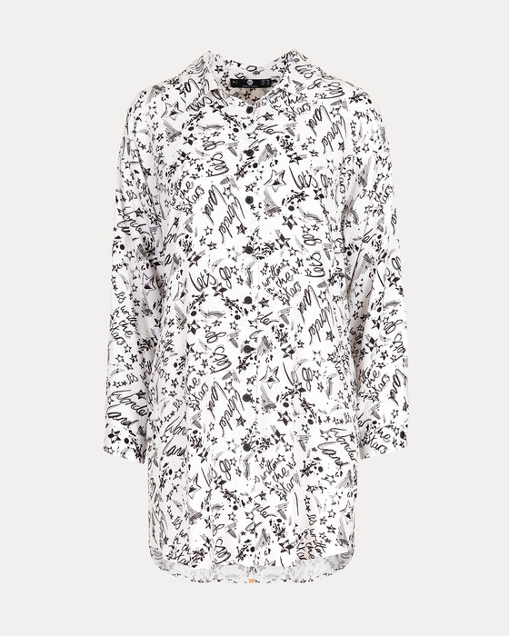 Desenli Oversize Tunik