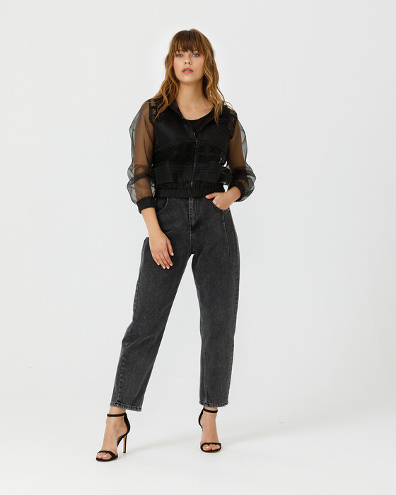 TRANSPARENT CROP JACKET