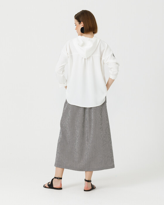 Pötikare Desenli Düğmeli Etek