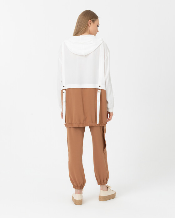 ELASTIC LEG PANTS WITH POCKET