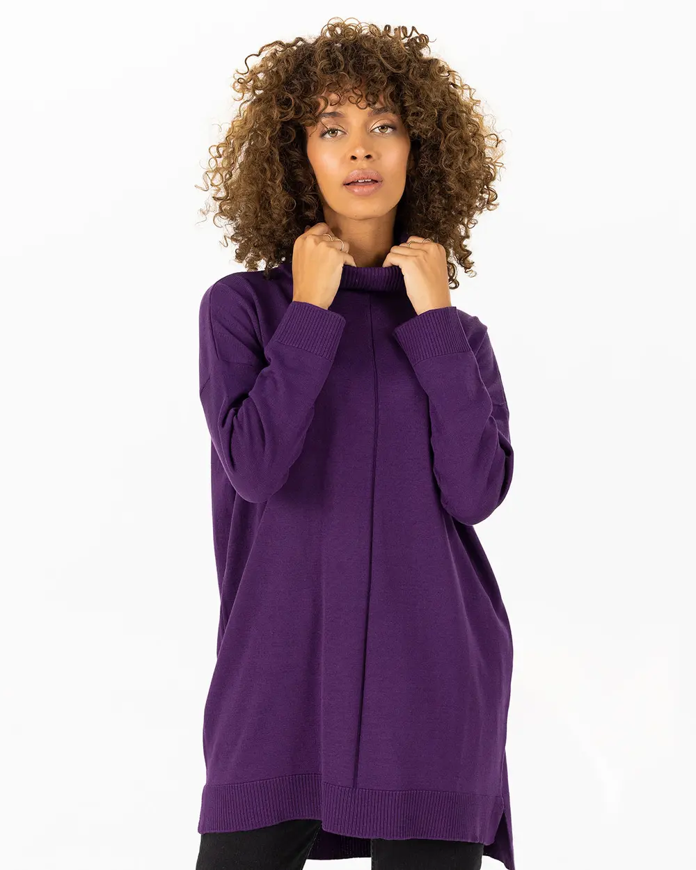  Turtleneck Knitwear Tunic