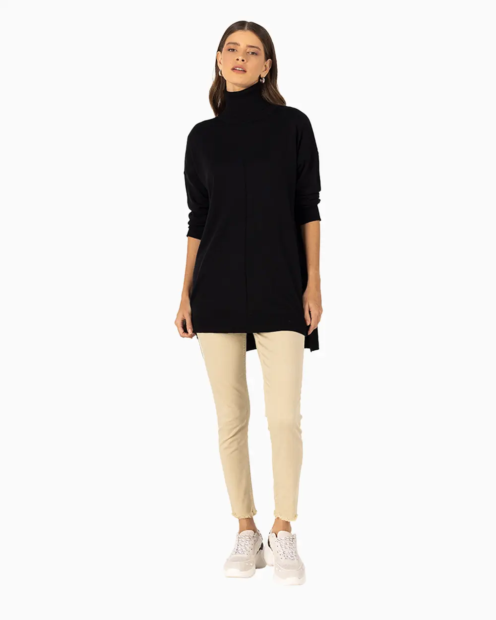  Turtleneck Knitwear Tunic