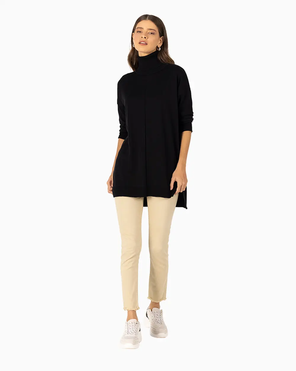  Turtleneck Knitwear Tunic