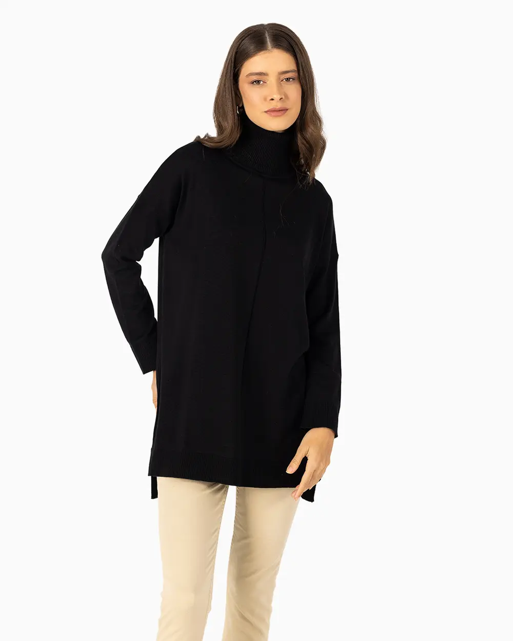  Turtleneck Knitwear Tunic