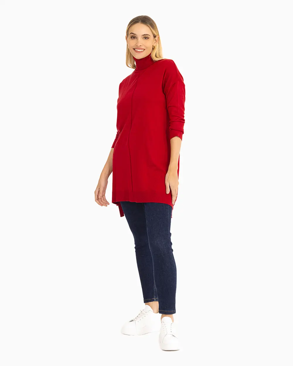  Turtleneck Knitwear Tunic