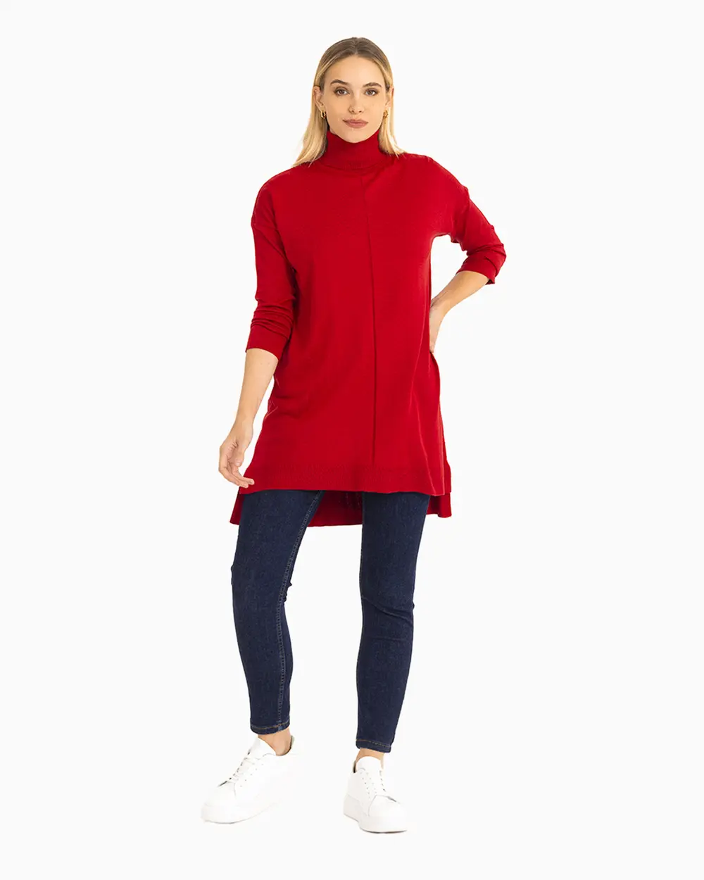  Turtleneck Knitwear Tunic