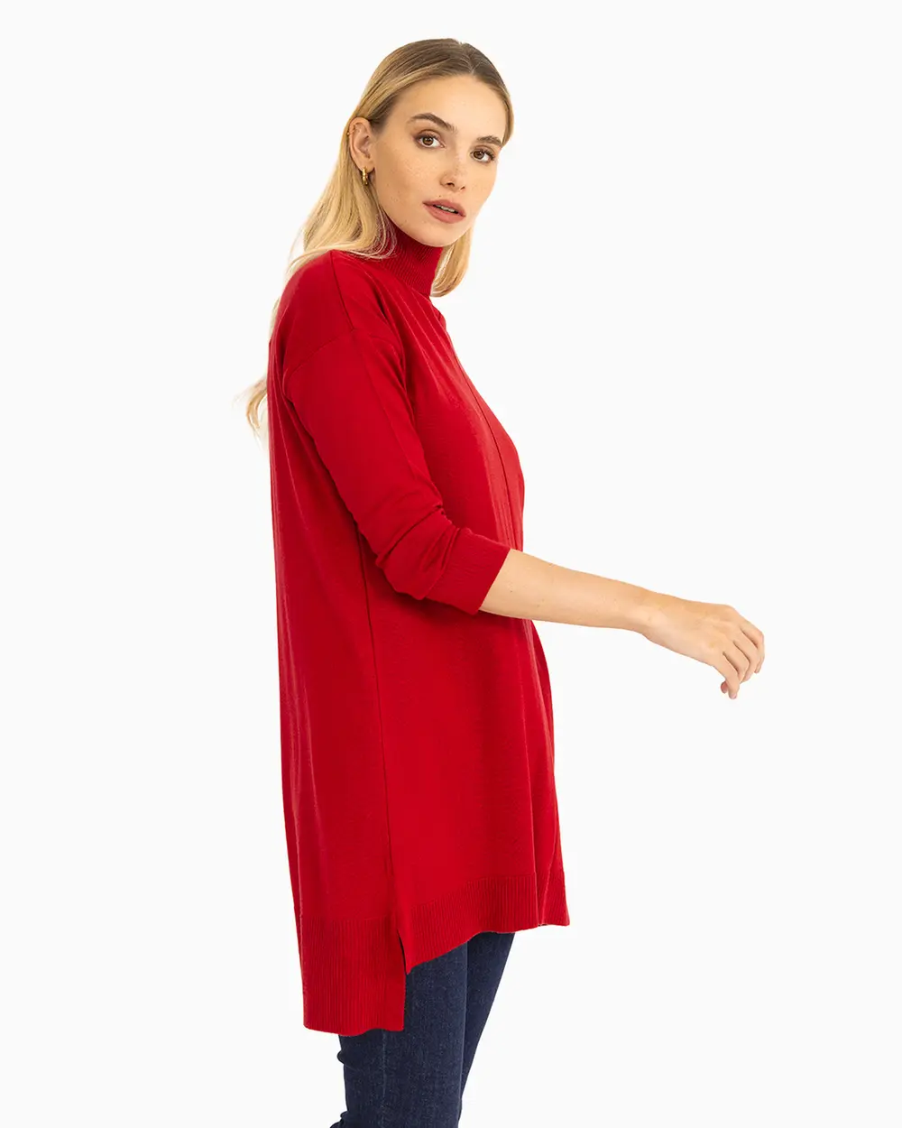  Turtleneck Knitwear Tunic