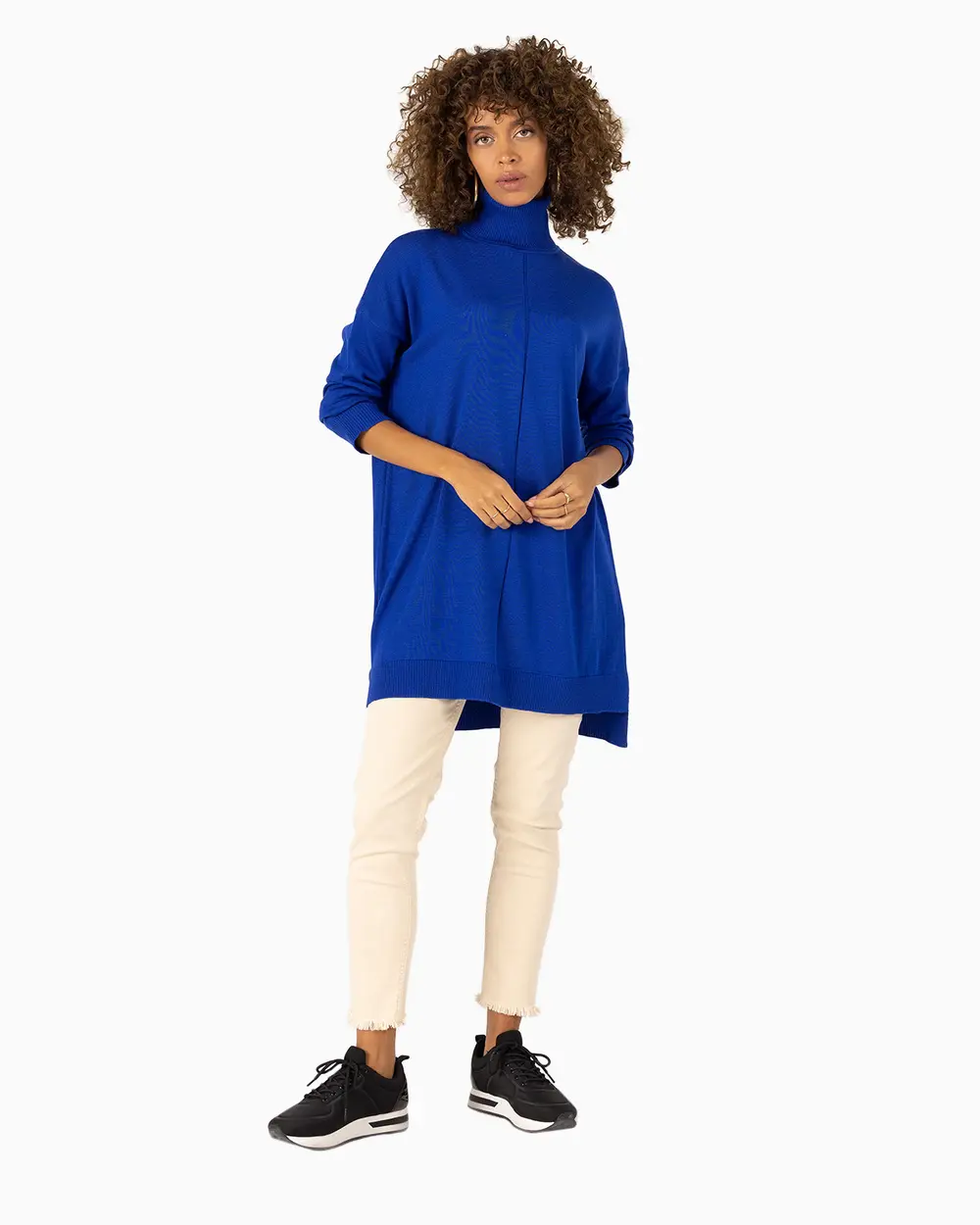  Turtleneck Knitwear Tunic